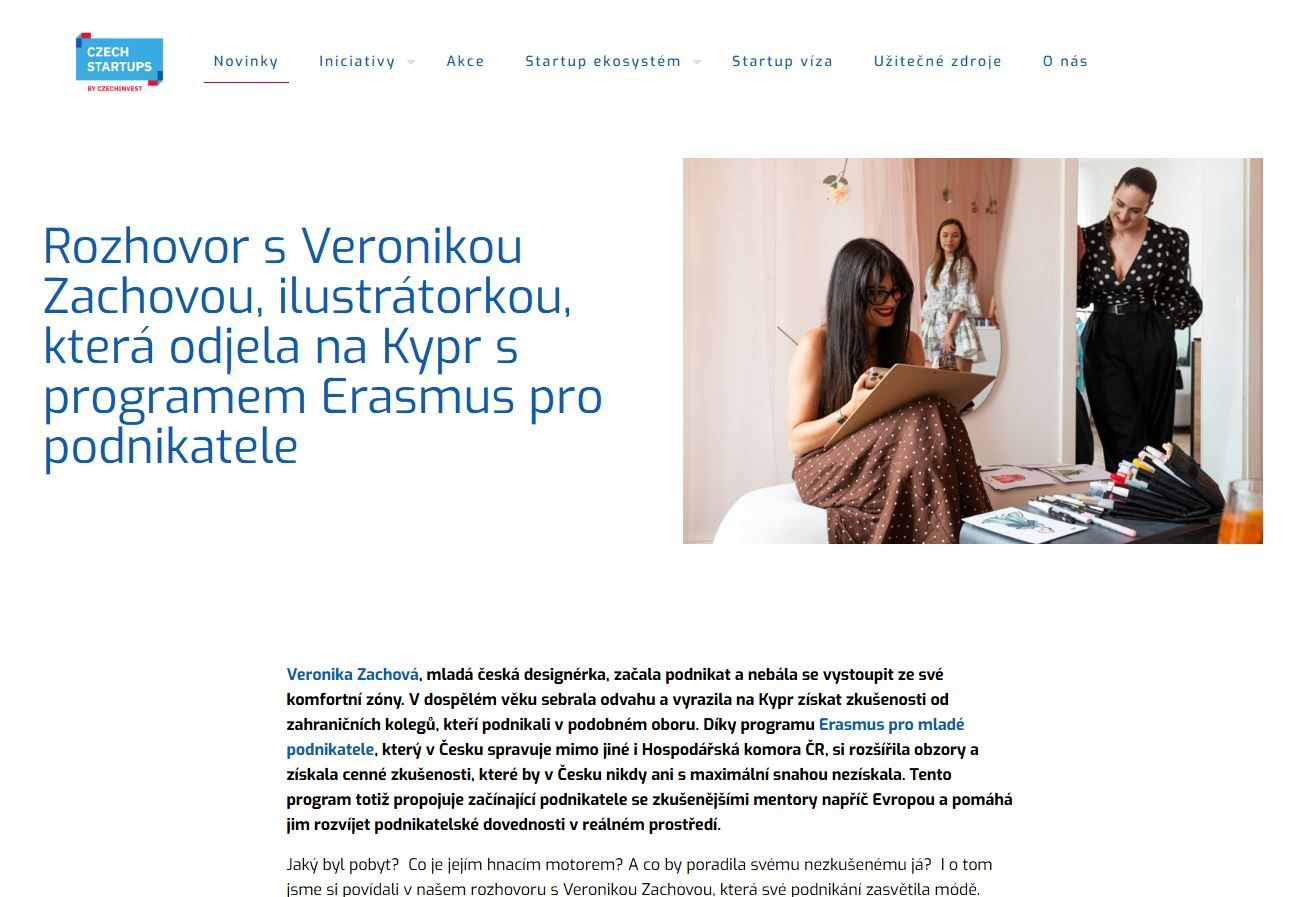My Journey into Fashion Illustration – Interview for CzechStartups.org